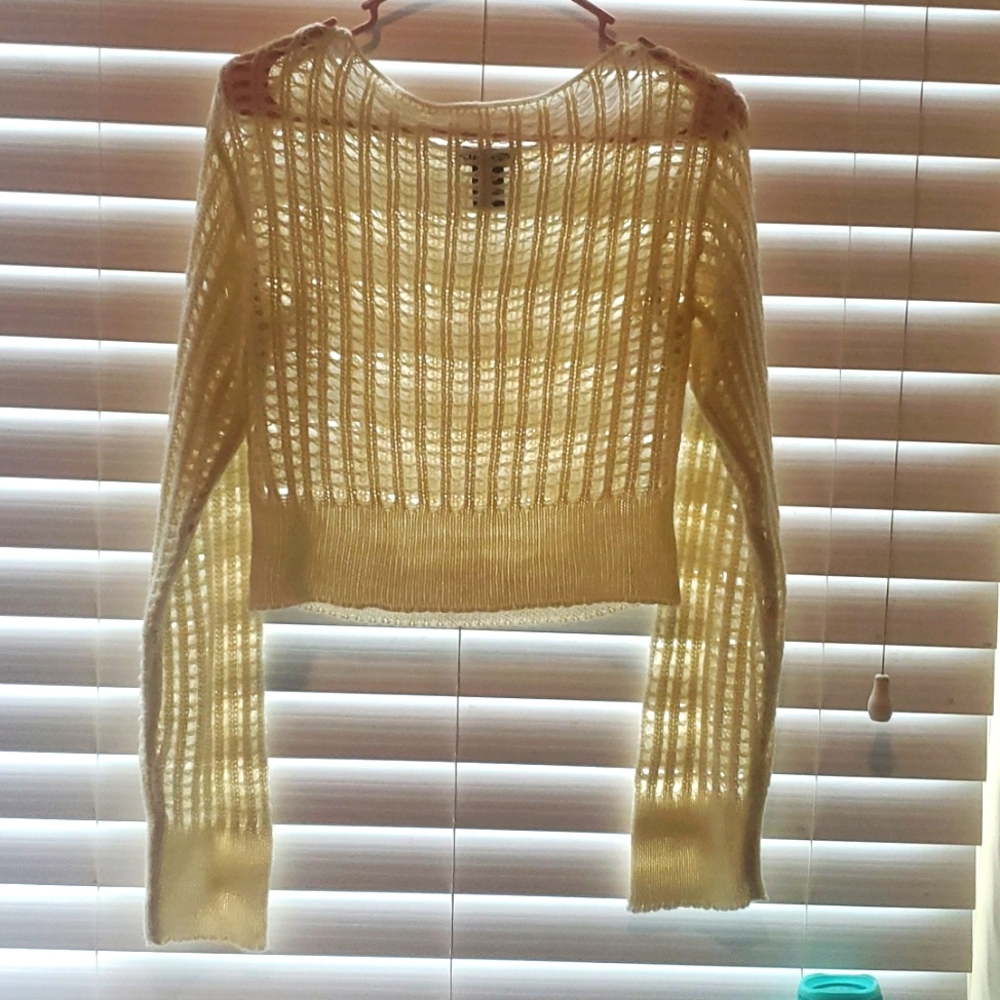 Cream crocheted longsleeve